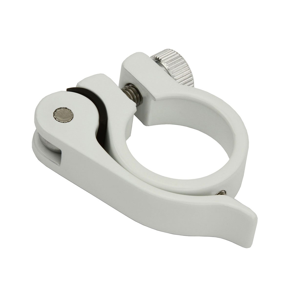 Alloy Seatpost Clamp Outer Diameter 28.6mm W/QR White.